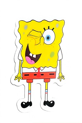SpongeBob SquarePants Patrick Sandy Anime Manga Cartoon Water Resistant Sticker