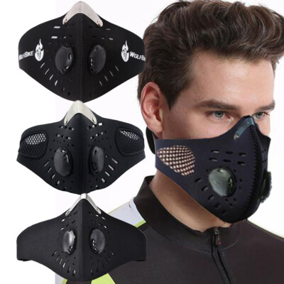 Outdoor Activated Carbon Filter Air Valve Mask Dust Haze Washable Reusable Masks