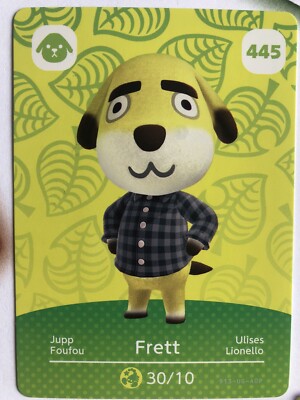 Carte Amiibo Animal Crossing Série 5 - Foufou Frett 445 - Officielle Nintendo