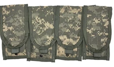 MOLLE II Double Mag Pouch ACU Camo Lot of 4 "NEW"