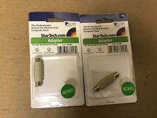 LOT OF 2 Startech - PS/2 Keyboard or Mouse Cable Adapter M/M