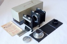 EXAKTA CAMERA MOUNT MULTISCOPE BELLOWS w/ Slides Copier Unused in Box Germany