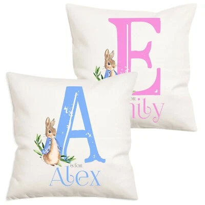 Personalised Peter Rabbit Christening Gift Nursery Baby Beatrix Potter Pillow