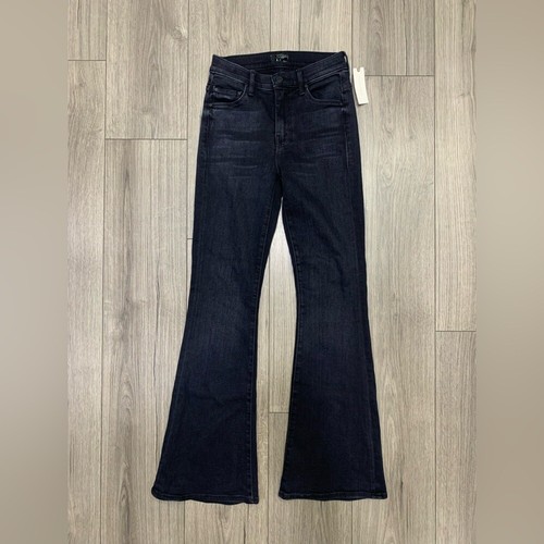 Mother The Weekender Fray Jeans In Deep End Wash Size 24 Flare NWT - Picture 3 of 16