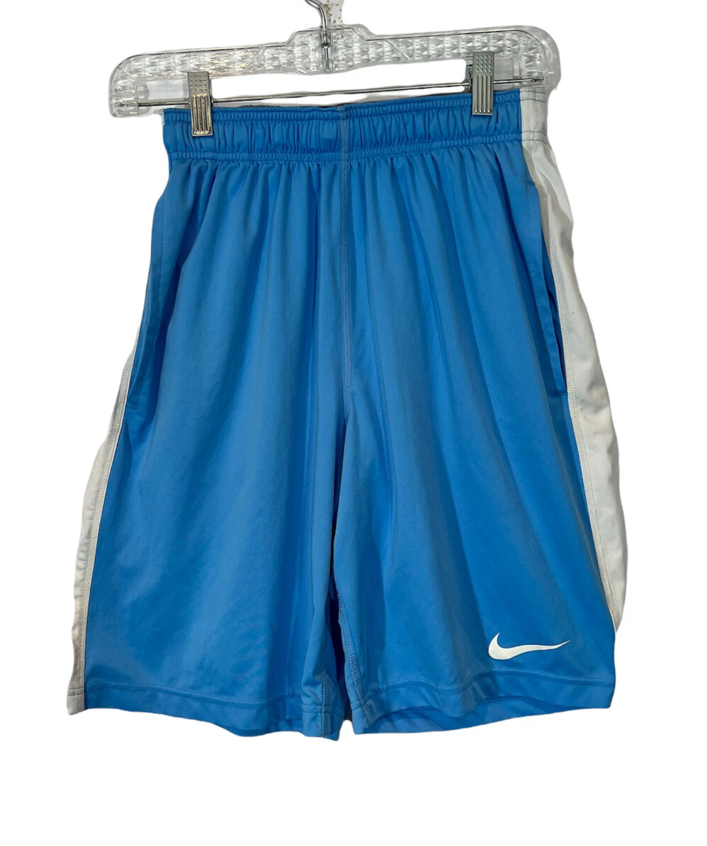 Nike Dri Fit Big Boys Basketball Shorts Carolina Blue Size
