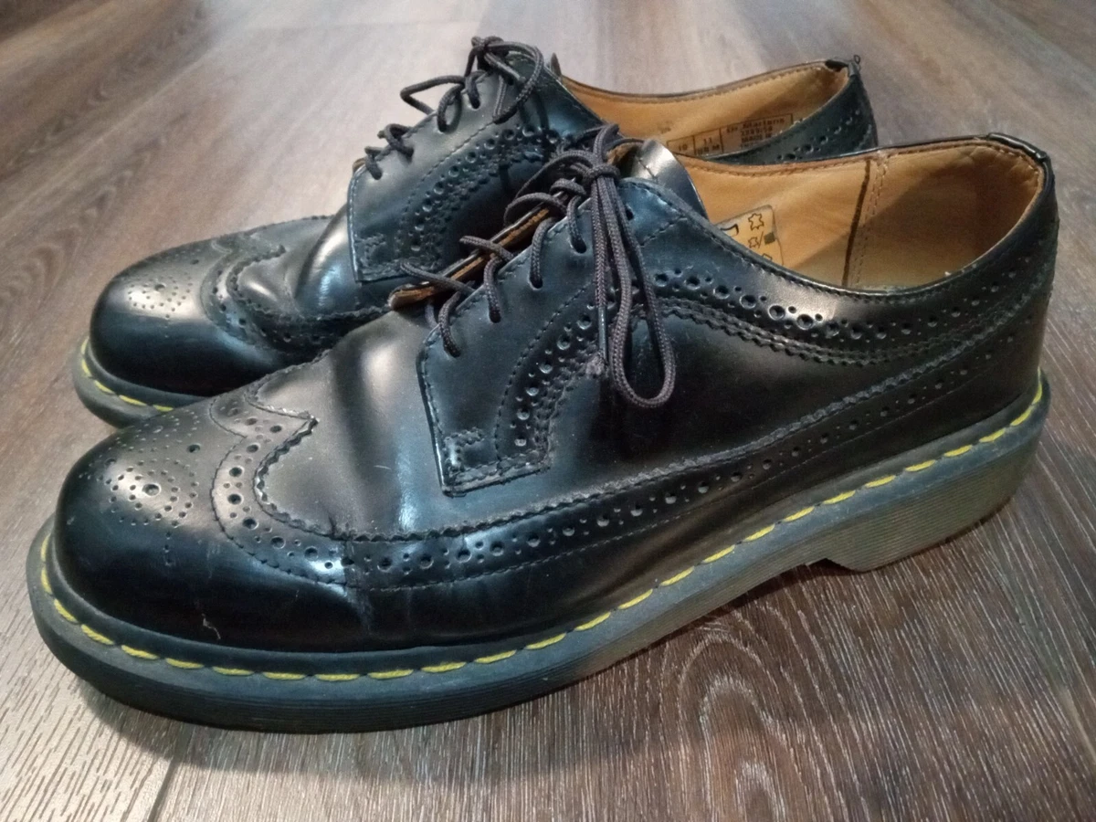 Dr Martens Wingtip Oxford Chunky Shoes 3989 Black Leather Men s 11