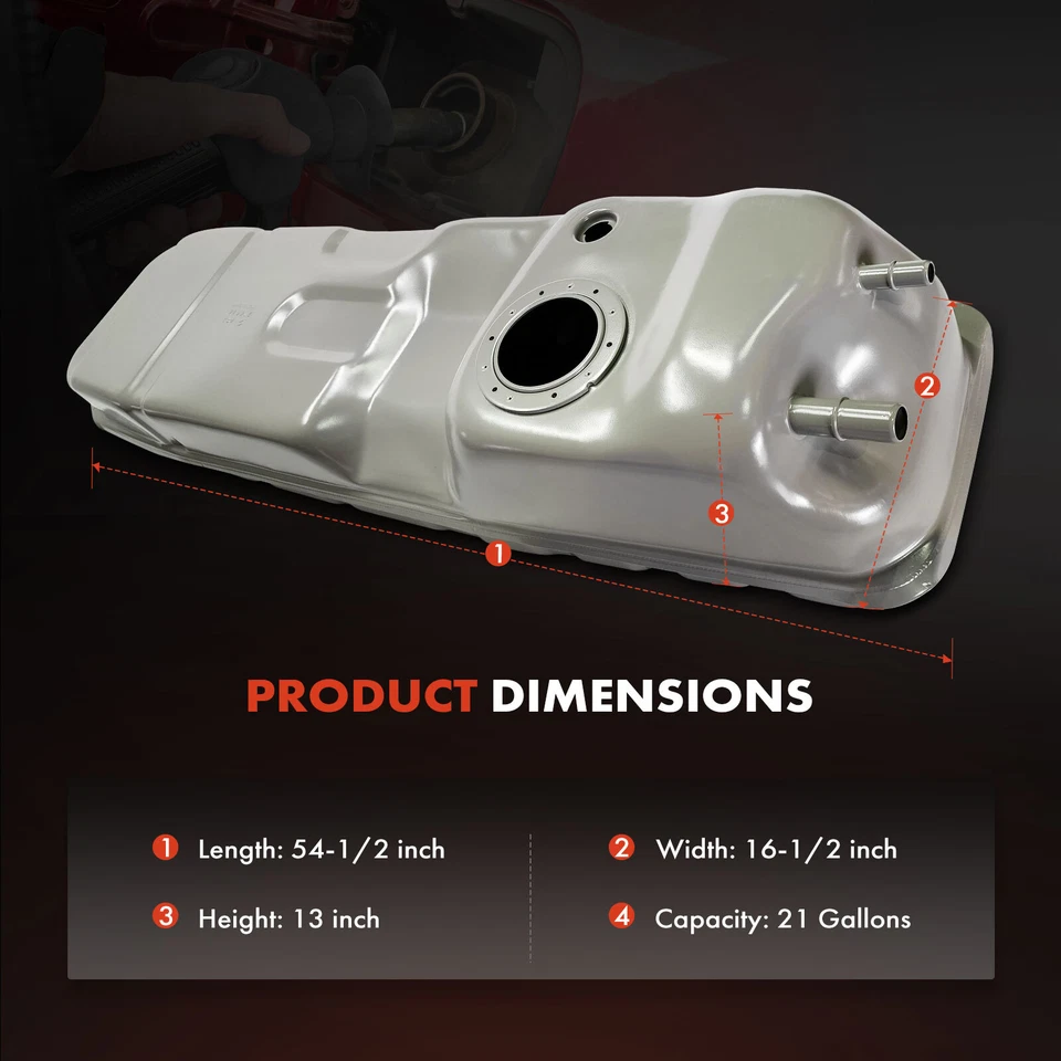 Tanque de combustible plateado de 21 galones con junta tórica para Ford Explorer 1995 V6 4,0 L 4 puertas Foto 4 de 4
