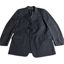 Valentino Uomo V Solid Navy Blue Blazer Italy 42 R Size Unknown SEE MEASUREMENTS