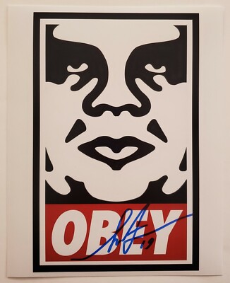 Shepard Fairey Signed 8x10 Photo Graffiti Street Art Artist Obey