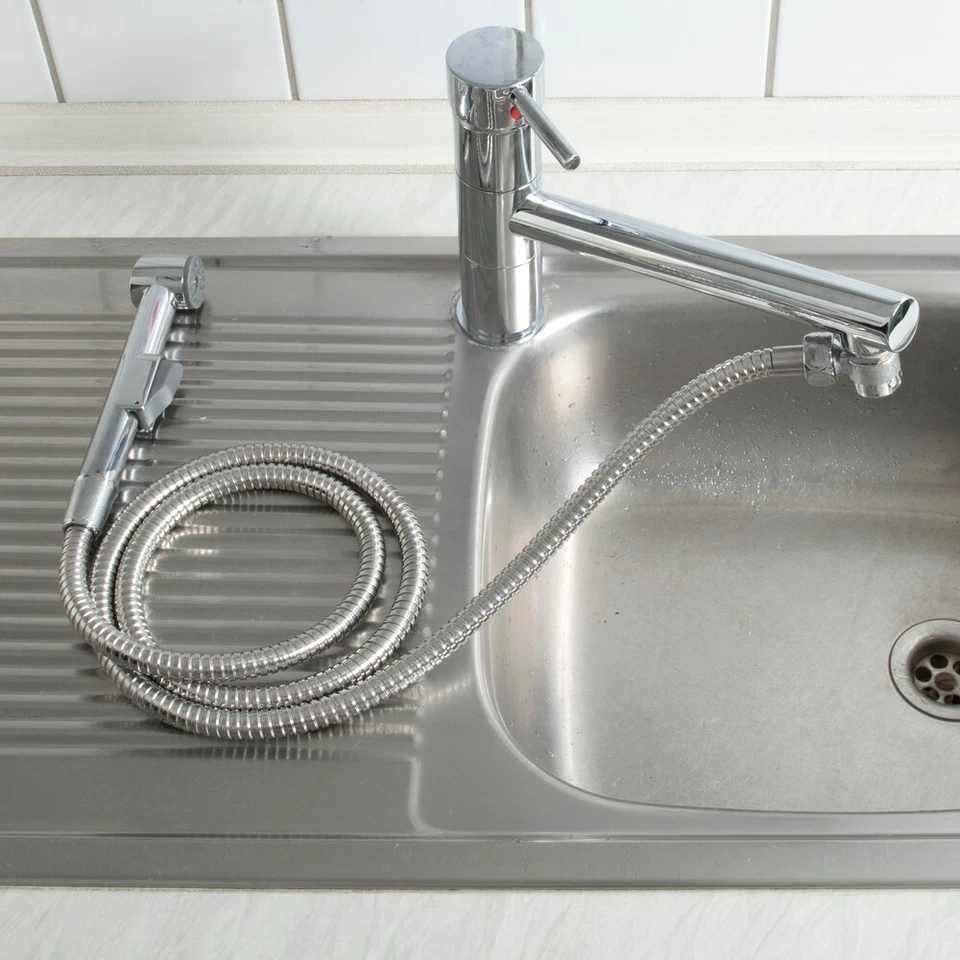 CORNAT Waschbecken Brause-Set, Mobile Handbrause mit Brauseschlauch 1/2" - Bild 2 von 2