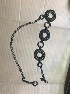Chicos Estratto Mixed Metals Adjustable Chain Belt NWT Medium/Large Chico main image 3