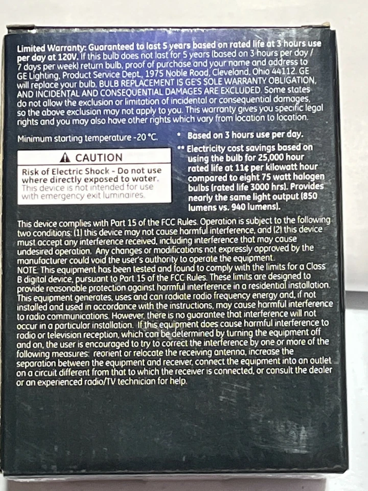 GE LED Indoor Floodlight 12 Watts 75 Watt Replacement Soft White PAR30 Dimmable - Image 4 of 4