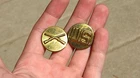 WW2 US Military Army Enlisted Infantry Collar Brass Insignia Pins Disc Rifles