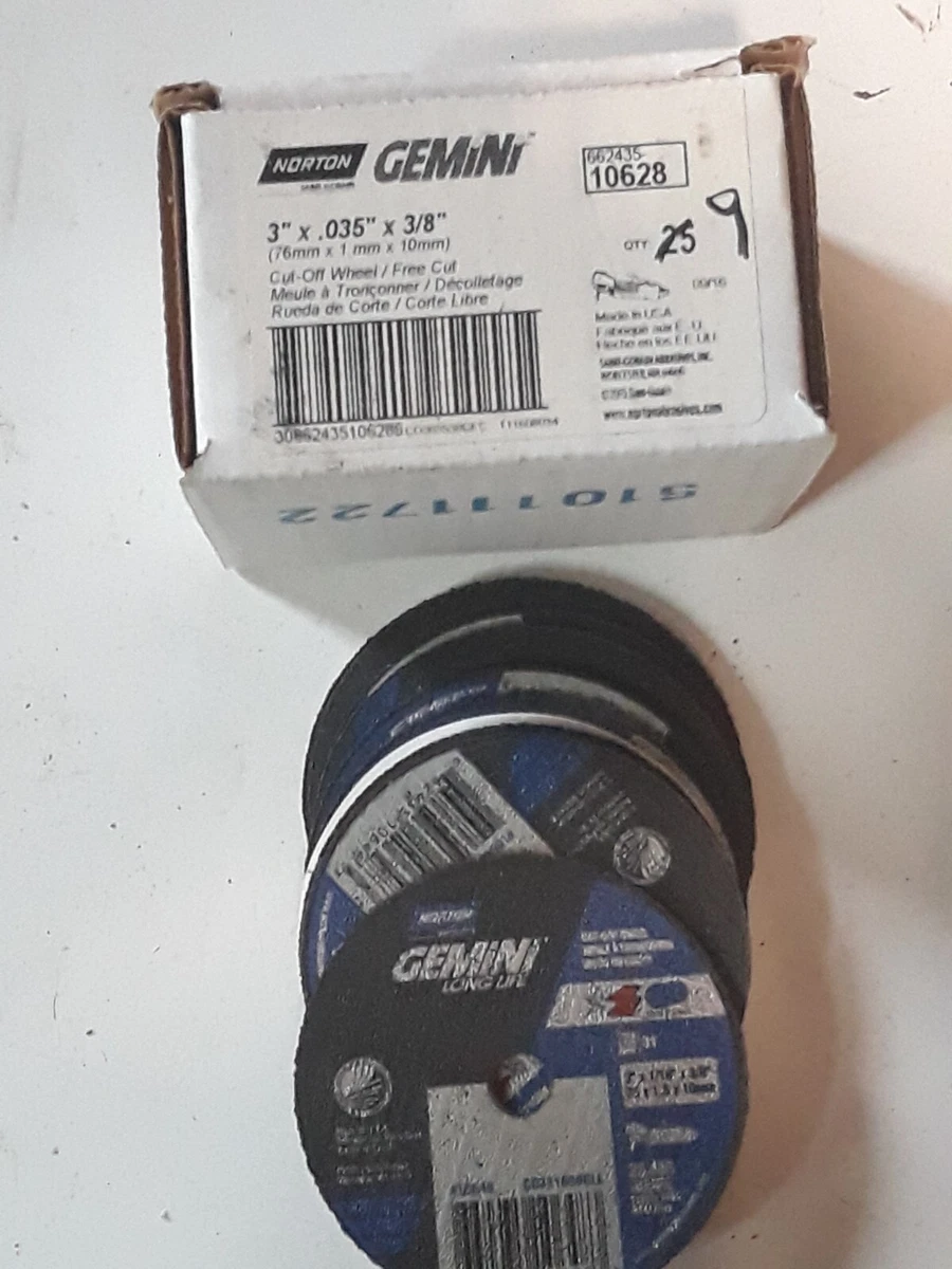 Norton gemini cut off wheel outlet