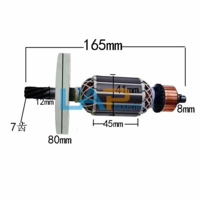 1 Pc. 0810 Electric Pick Rotor 7 Teeth Electric Tool Accessories Installed Rotor