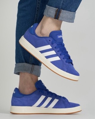 Adidas Grand Court Base 00s Mens Sz 10-13 Casual Shoe Blue White Sneaker Trainer