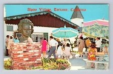 Torrance CA-California, Alpine Village, Authentic Bavarian Alps Vintage Postcard