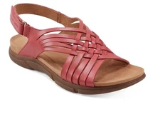 EASY SPIRIT Mar Comfort Sandal Red Color Size 9 W