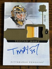 Tristan Jarry /99 - 2022-23 The Cup Hockey Signature Materials #SP-JA