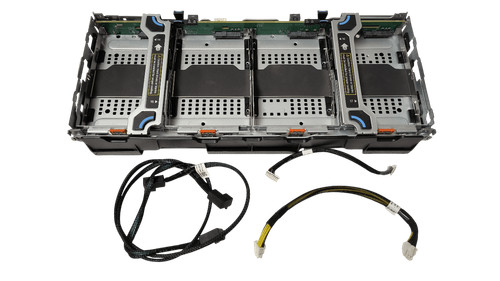 F7DF5 Dell Poweredge R740xd 3.5in HDD Riser Expansion Board w/ Cables and Trays