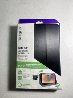 Targus Black SafeFit Rotating Universal Tablet Case 7 - 8.5'' - Black Model THZ78