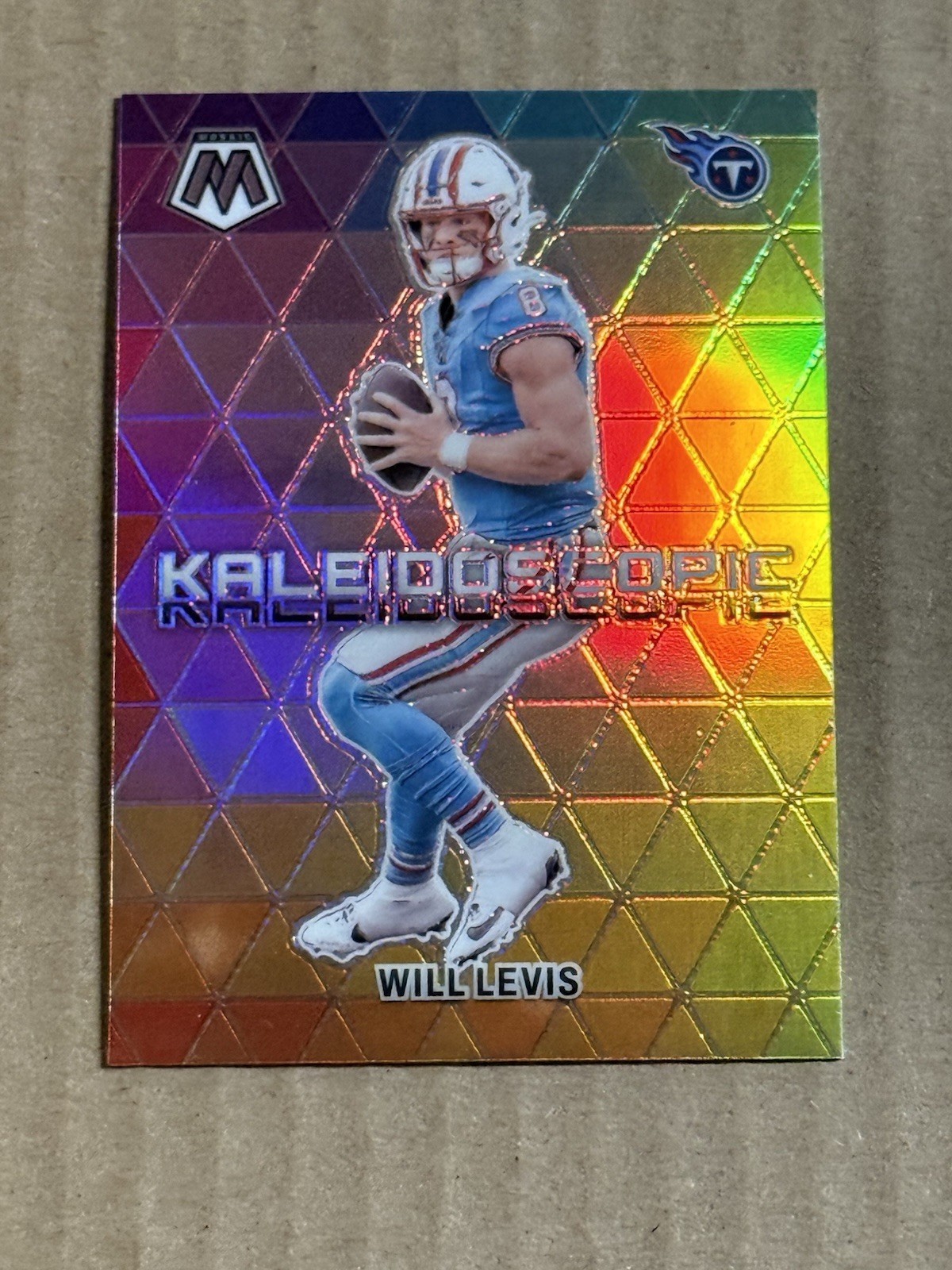 2024 Panini Mosaic Will Levis Kaleidoscope Prizm SSP Case Hit Card 6 Titans