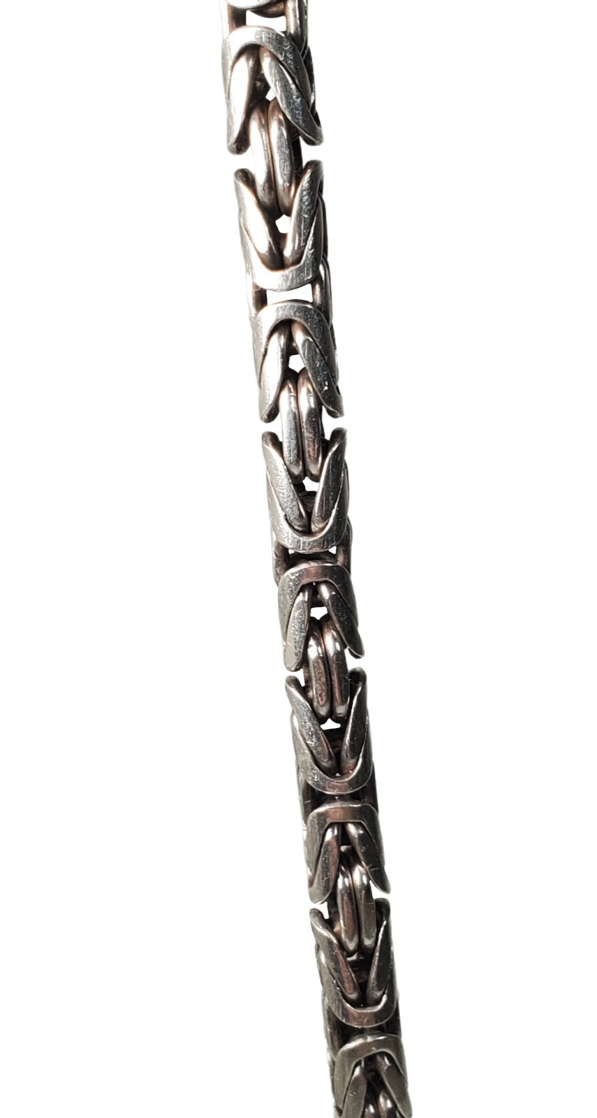 Solid Sterling Silver Round 5mm Byzantine Bali Ch… - image 10