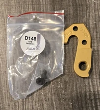Gold Derailleur Hanger Compatible w/ Decathlon KHS Marin Btwin Orange Pilo D148
