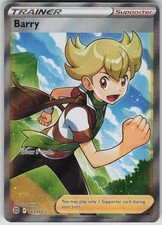 Pokemon TCG Barry (Full Art) Ultra Rare SWSH09: Brilliant Stars 167/172