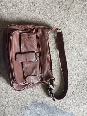 Genuine Leather Handbag Purse Light Brown Unbranded Shoulder Bag