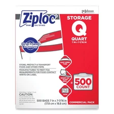 Ziploc 682256 1 qt Ziploc Storage Bags (500/Carton) New