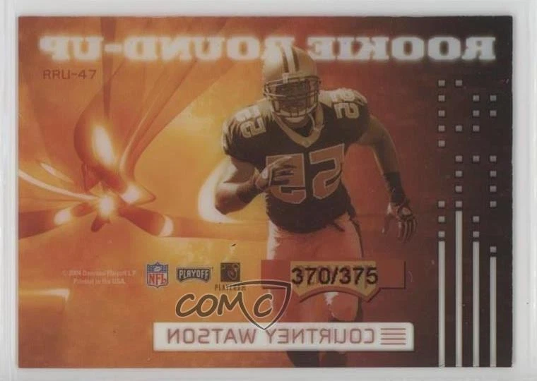 2004 Playoff Contenders Rookie Round-Up /375 Courtney Watson #RRU-47 RC - Image 2 of 2