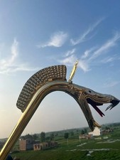 Playable Brass Carnyx  6ft Celtic War Horn  Medieval Instrument  Unique Gift