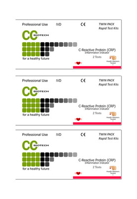 Sixpack C Reactive Protein (CRP) Schnelltest.  3 x Doppelpack. insgesamt 6 Tests.