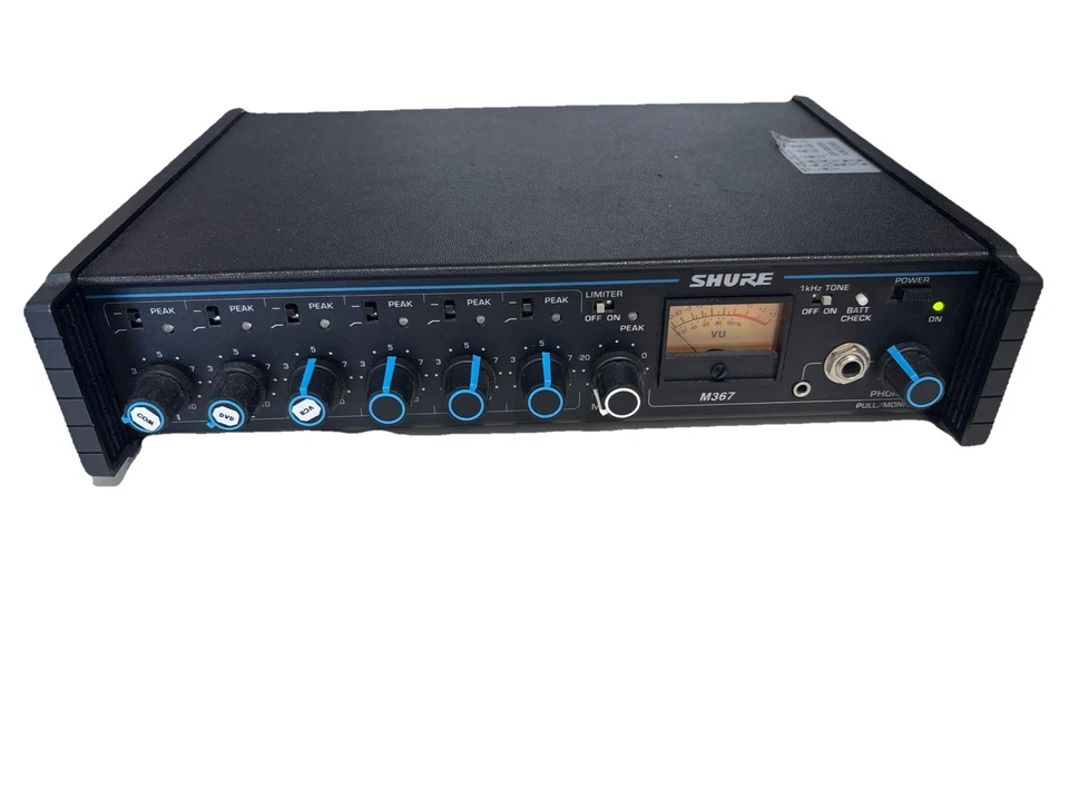 Shure M367 6-Channel Portable Microphone Mixer (Model M367) - Image 3 of 4