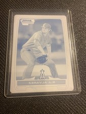 2012 Bowman Chrome - RJ Alvarez ( Angels ) 1st Rookie Printing Plate 1/1