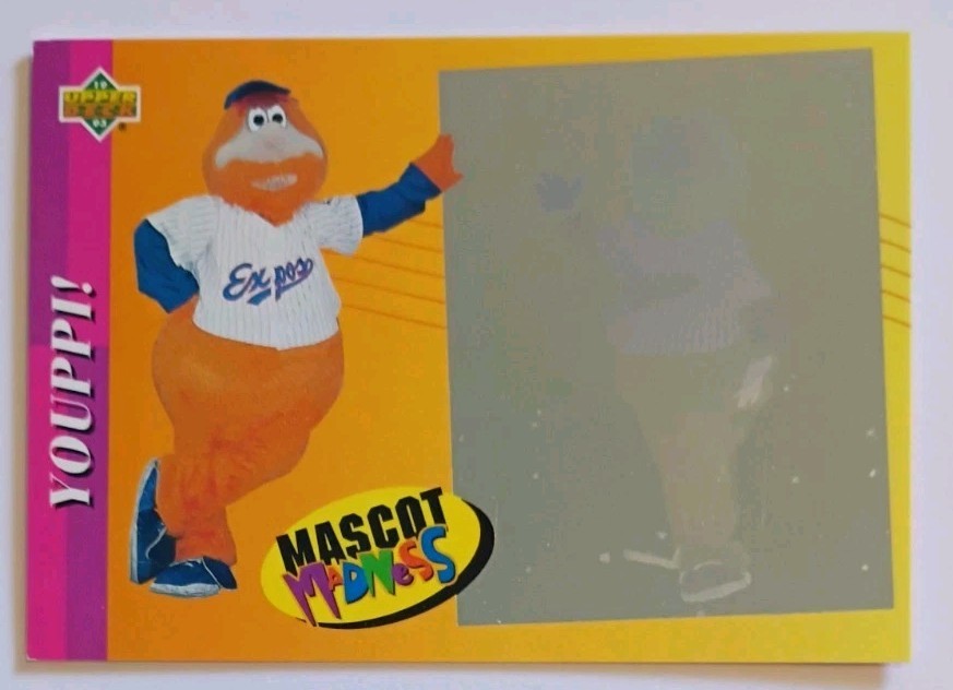 1993 Upper Deck Fun Pack - Mascot Madness Montreal Expos #5 Youppi