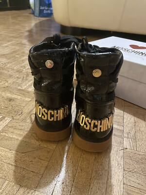 Kinderschuhe MOSCHINO Stiefeletten Lack Gr.33