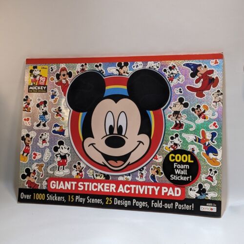 Disney Mickey Mouse 90 Aniversario Pegatina Gigante Almohadilla de Actividad Coleccionable - Imagen 1 de 13