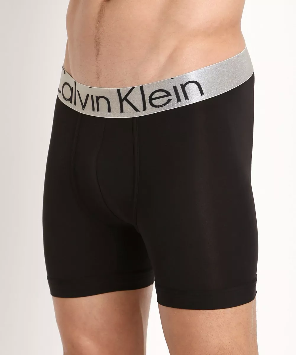 $37 Calvin Klein Underwear Men Black Nb1620 Microfiber Steel Boxer Brief  Size S