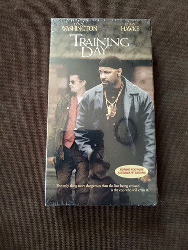 Training Day VHS Tape, 2002 Rare Bonus Footage Alternate Ending BRAND NEW SEALED