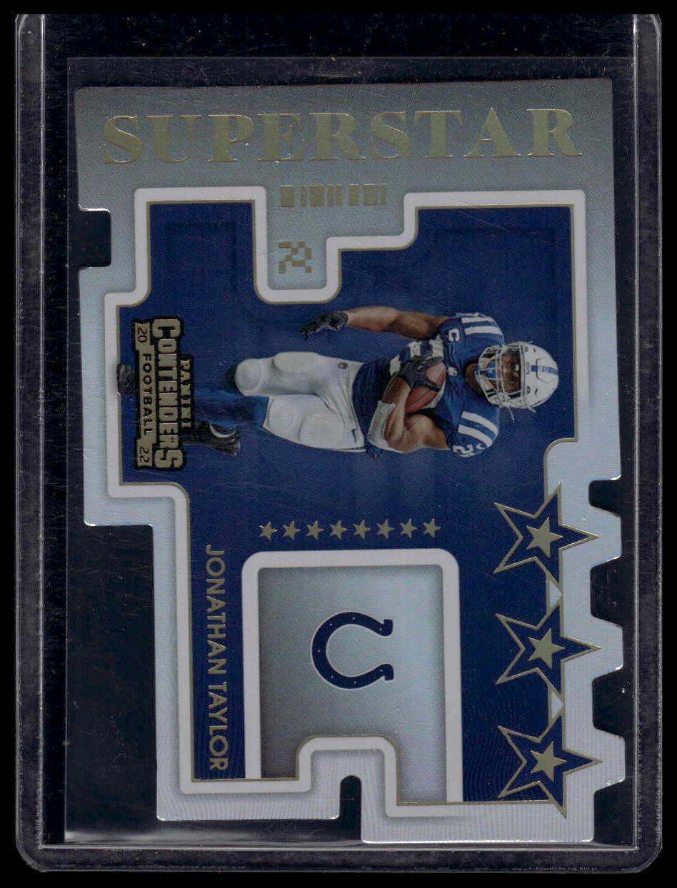 2022 Panini Contenders #SDC-JTA Jonathan Taylor Superstar Die Cuts