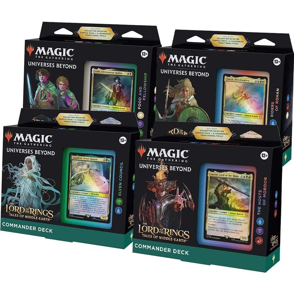 mtg hobbit commander deck Magic The Lord of The Rings: Tales of Middle-Earth Commander Deck - The Hosts of Mordor