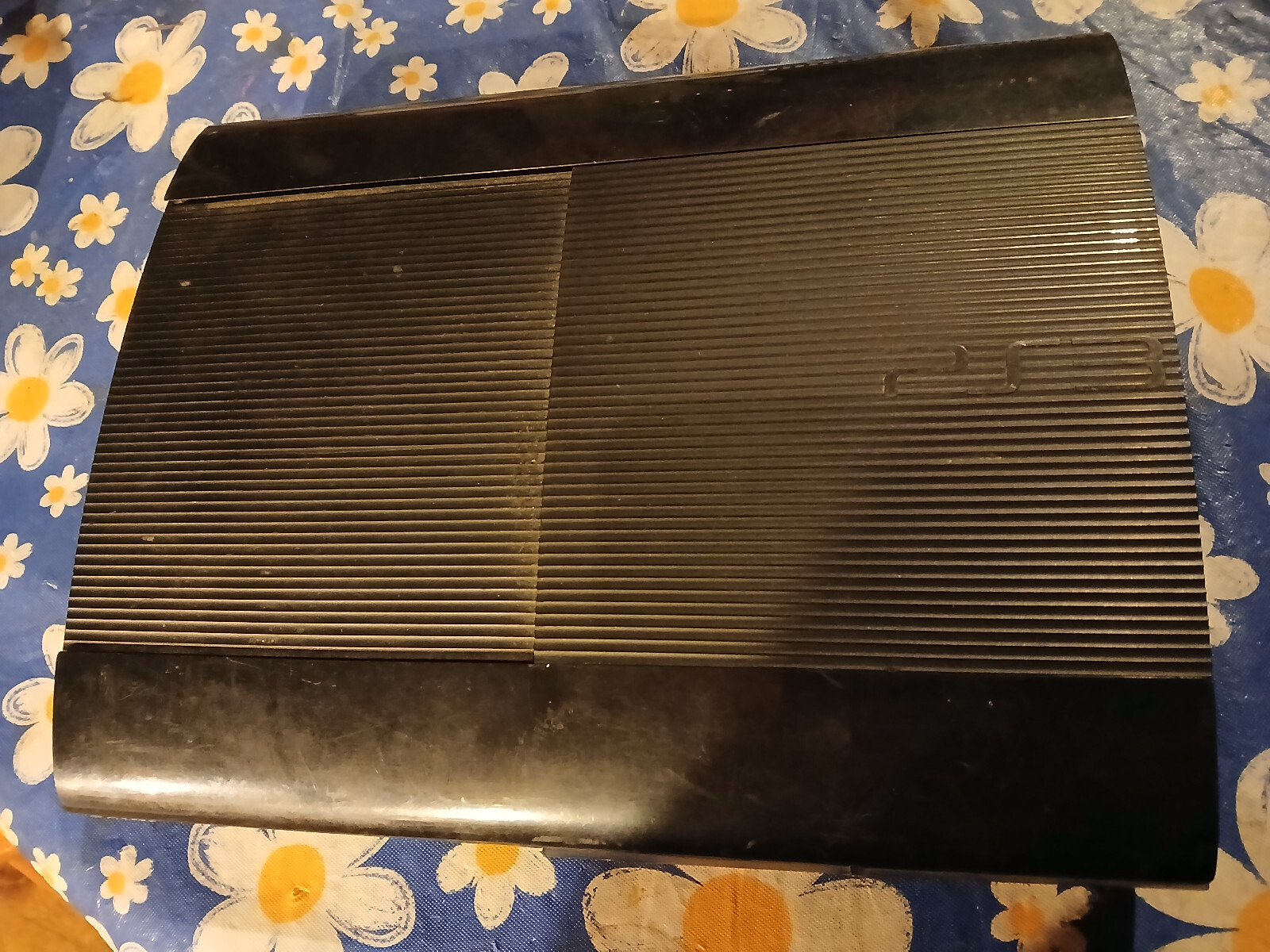 Sony PlayStation 3 Super Slim Game Console CECH-4001B 232GB MISSING SIDE PANEL