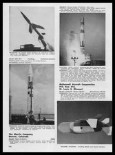 1960 Martin Company Denver Colorado USAF Titan Rocket Photos And Specs Print Ad