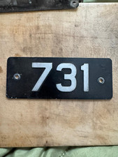 731 Thomas Tilling Group BTC Bus Coach Fleet Number Chassis Plate Sign Badge