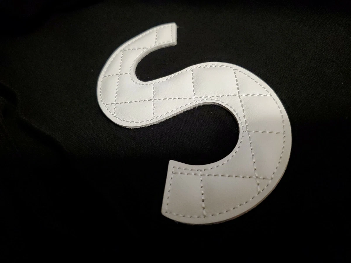 New SS20 Supreme Quilted S Logo Hooded Sweatshirt Black Small