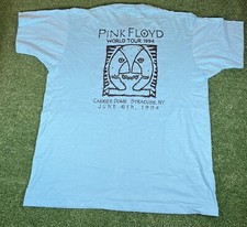 Vintage 1994 Pink Floyd World Tour Shirt Concert Security Carrier Some Syracuse