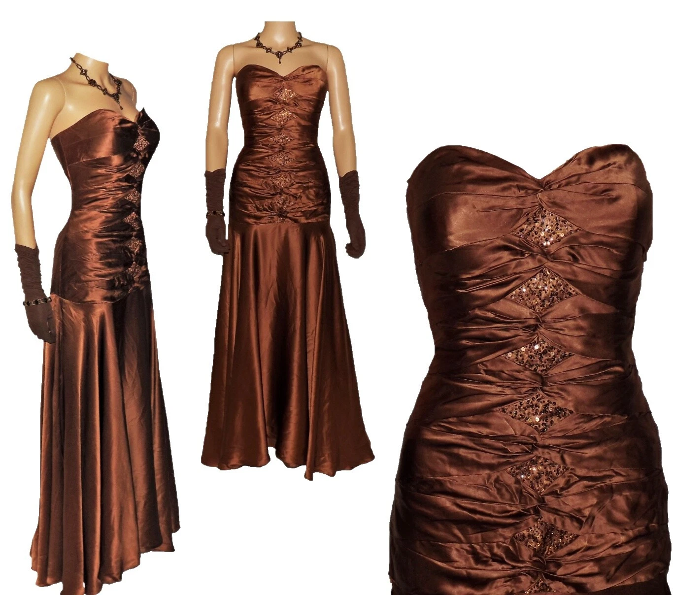 Sequin Formal 1990s Vintage Dresses for Women