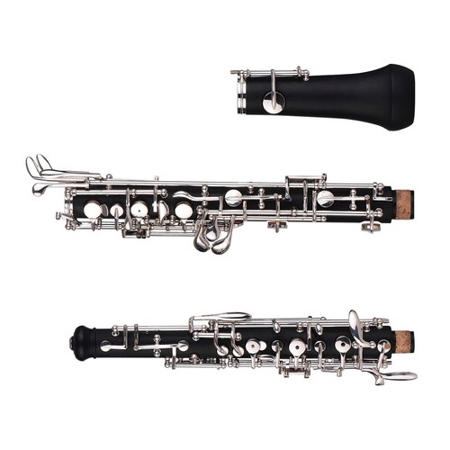 Llave Oboe C Estilo Semiautomático Llaves Plateadas con Estuche y Accesorios C7E3 - Imagen 4 de 7